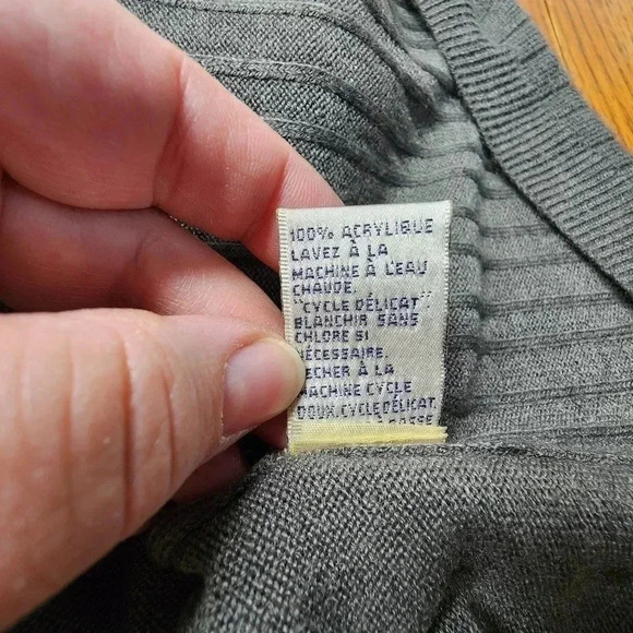 Allison Daley Plus Size 3X Sweater Gray - Picture 7 of 9